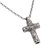 Blue topaz cross necklace, 'Amazing Believer' - Hand-Crafted Sterling Silver and Blue Topaz Cross Necklace (image 2d) thumbail