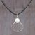 Cultured mabe pearl pendant necklace, 'Ocean Shell' - Sterling Silver and Mabe Pearl Pendant Necklace Indonesia thumbail