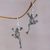 Sterling silver dangle earrings, 'Agile Frogs' - Sterling Silver Frog Shaped Dangle Earrings from Indonesia thumbail