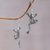 Sterling silver dangle earrings, 'Agile Frogs' - Sterling Silver Frog Shaped Dangle Earrings from Indonesia (image 2b) thumbail
