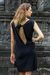 Cotton shift dress, 'Black Ocean' - 100% Cotton Black Sleeveless Shift Dress from Indonesia (image 2c) thumbail