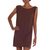 Cotton dress, 'Chocolate Ocean' - Chocolate 100% Cotton Sleeveless Short Dress from Indonesia (image 2c) thumbail