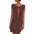 Cotton dress, 'Chocolate Ocean' - Chocolate 100% Cotton Sleeveless Short Dress from Indonesia (image 2d) thumbail