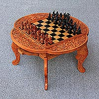 Wood chess set Paradise Indonesia