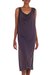 Maxi dress, 'Kuta Titanium' - Titanium Grey Rayon Sleeveless Maxi Dress From Indonesia thumbail