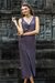 Maxi dress, 'Kuta Titanium' - Titanium Grey Rayon Sleeveless Maxi Dress From Indonesia (image 2b) thumbail