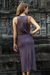 Maxi dress, 'Kuta Titanium' - Titanium Grey Rayon Sleeveless Maxi Dress From Indonesia (image 2c) thumbail