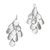 Sterling silver chandelier earrings, 'Silver Cluster' - Bali Handcrafted Modern Sterling Silver Chandelier Earrings (image 2a) thumbail
