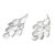 Sterling silver chandelier earrings, 'Silver Cluster' - Bali Handcrafted Modern Sterling Silver Chandelier Earrings (image 2c) thumbail
