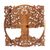 Wood wall relief, 'Trunyan Tree' - Hand Carved Wood Relief Panel of a Tree from Indonesia (image 2a) thumbail