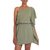 Cotton dress, 'Sage Starlet' - Handmade Asymmetrical Sage Cotton Dress from Bali (image 2b) thumbail