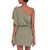 Cotton dress, 'Sage Starlet' - Handmade Asymmetrical Sage Cotton Dress from Bali (image 2c) thumbail