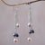Cultured pearl waterfall earrings, 'Holy Droplets' - Cultured Pearl and Sterling Silver Waterfall Earrings thumbail
