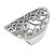 Sterling silver cocktail ring, 'Sylvan Shield' - Indonesian Handmade Sterling Silver Ring with Swirl Motifs (image 2e) thumbail