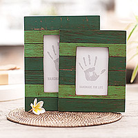Wood photo frames Forest Stripes 4x6 and 3x5 Indonesia