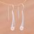 Cultured pearl drop earrings, 'Moonlight Splash' - Indonesian Cultured Pearl and Sterling Silver Drop Earrings thumbail
