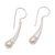 Cultured pearl drop earrings, 'Moonlight Splash' - Indonesian Cultured Pearl and Sterling Silver Drop Earrings (image 2c) thumbail
