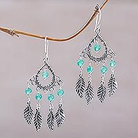Agate chandelier earrings,