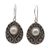 Cultured mabe pearl dangle earrings, 'Moon Curves' - Cultured Mabe Pearl and Sterling Silver Dangle Earrings (image 2a) thumbail