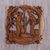 Wood relief panel, 'Spice it Up' - Hand Carved Suar Wood Relief Panel of Balinese Village Women thumbail
