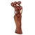 Wood sculpture, 'Love for Family' - Hand Carved Suar Wood Sculpture of a Passionate Family (image 2c) thumbail