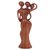Wood sculpture, 'Love for Family' - Hand Carved Suar Wood Sculpture of a Passionate Family (image 2d) thumbail