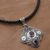 Amethyst pendant necklace, 'Klungkung Majesty' - Amethyst and 925 Sterling Silver Pendant Necklace from Bali (image 2c) thumbail