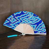 Batik cotton fan,