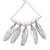 Cultured pearl necklace, 'Angel Feathers' - Hand Crafted Sterling Silver and Cultured Pearl Necklace (image 2c) thumbail