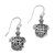 Sterling silver dangle earrings, 'Skeleton Turtles' - 925 Sterling Silver Turtle Dangle Earrings from Bali (image 2d) thumbail