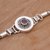 Garnet pendant bracelet, 'Center of Paradise' - Garnet and Sterling Silver Pendant Bracelet from Bali (image 2c) thumbail