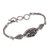 Amethyst pendant bracelet, 'Florid Harmony' - Amethyst and Sterling Silver Pendant Bracelet from Bali (image 2d) thumbail