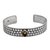 Citrine cuff bracelet, 'Bubble Bath' - Citrine and Sterling Silver Circle Motif Cuff Bracelet (image 2a) thumbail