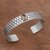 Citrine cuff bracelet, 'Bubble Bath' - Citrine and Sterling Silver Circle Motif Cuff Bracelet (image 2b) thumbail