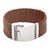 Leather wristband, 'Brown Bali Weave' - Balinese Brown Leather Wristband Bracelet with Silver 925 (image 2c) thumbail