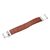 Leather wristband, 'Brown Bali Weave' - Balinese Brown Leather Wristband Bracelet with Silver 925 (image 2d) thumbail