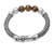 Tiger's eye beaded chain bracelet, 'Bold Elegance' - Tiger's Eye and Sterling Silver Beaded Chain Bracelet (image 2e) thumbail