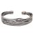 Sterling silver cuff bracelet, 'Live Wire Shadow' - Sterling Silver Wrapped Wire Bracelet Handcrafted in Bali (image 2a) thumbail
