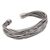 Sterling silver cuff bracelet, 'Live Wire Shadow' - Sterling Silver Wrapped Wire Bracelet Handcrafted in Bali (image 2d) thumbail