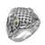 Men's peridot ring, 'Bold Bamboo' - Peridot and Sterling Silver Men's Ring from Bali (image 2a) thumbail