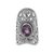 Amethyst cocktail ring, 'Purple Bliss' - Amethyst and Sterling Silver Cocktail Ring from Bali (image 2a) thumbail