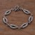 Sterling silver link bracelet, 'Borobudur Story' - 925 Sterling Silver Borobudur Link Bracelet from Bali thumbail