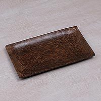 Wood serving tray,