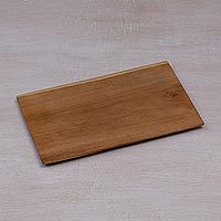 Teakwood serving tray,