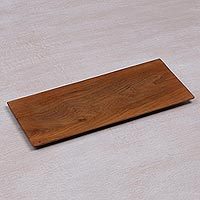 Teakwood serving tray,