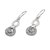 Blue topaz dangle earrings, 'Blue Tangle' - Blue Topaz and Sterling Silver Looping Earrings from Bali (image 2c) thumbail
