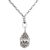 Sterling silver pendant necklace, 'Temple Spirals' - 925 Sterling Silver Pyramid Pendant Necklace from Bali (image 2b) thumbail