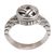 Sterling silver cocktail ring, 'Woven Crown' - Sterling Silver Woven Design Cocktail Ring from Bali (image 2a) thumbail
