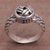 Sterling silver cocktail ring, 'Woven Crown' - Sterling Silver Woven Design Cocktail Ring from Bali (image 2b) thumbail
