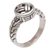 Sterling silver cocktail ring, 'Woven Crown' - Sterling Silver Woven Design Cocktail Ring from Bali (image 2c) thumbail